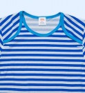 Kiddo Body Hvite og blå striper Body thumbnail